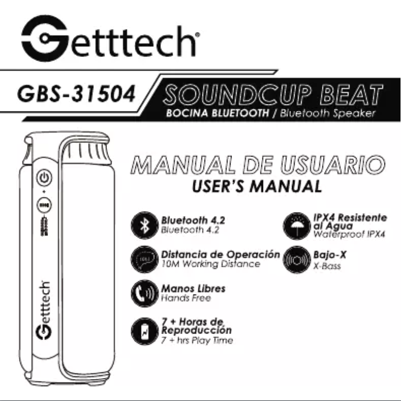 Página 1 del manual Manual de usuario Getttech GBS-31504R