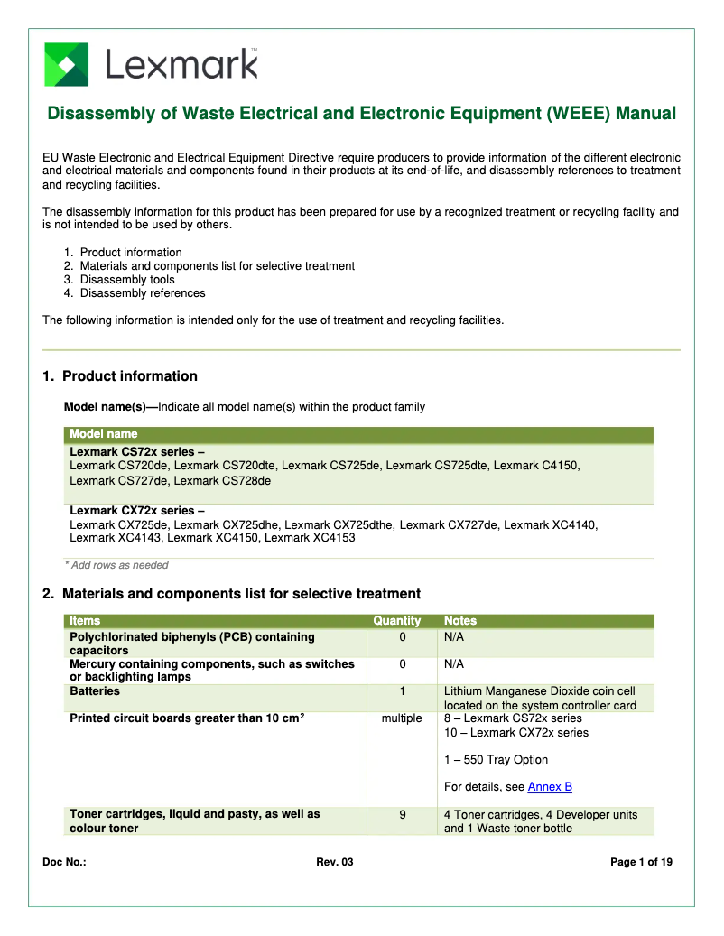 Imagen de la primera página del manual del dispositivo XC4153