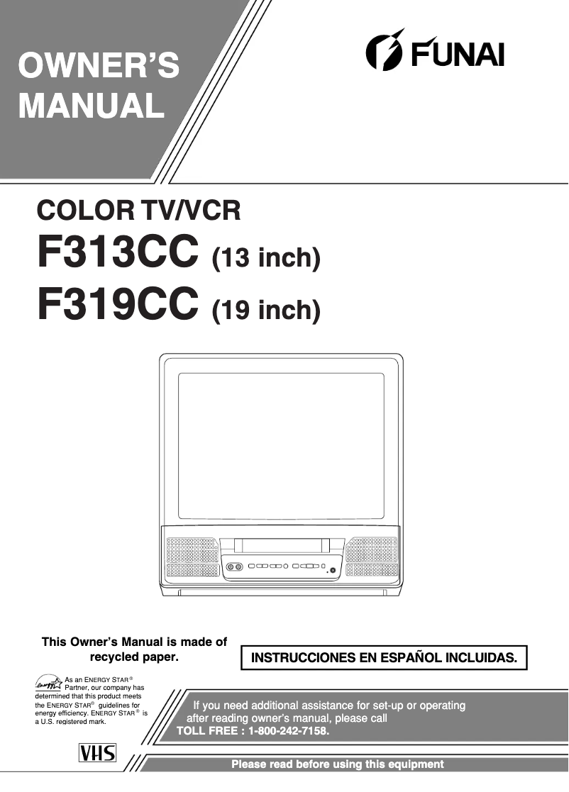 Imagen de la primera página del manual del dispositivo F319CC