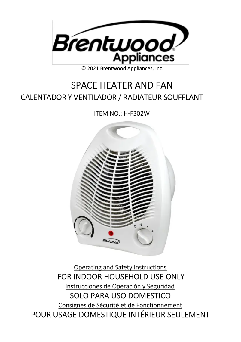 Página nº 1 - Manual de usuario Brentwood H-F302W