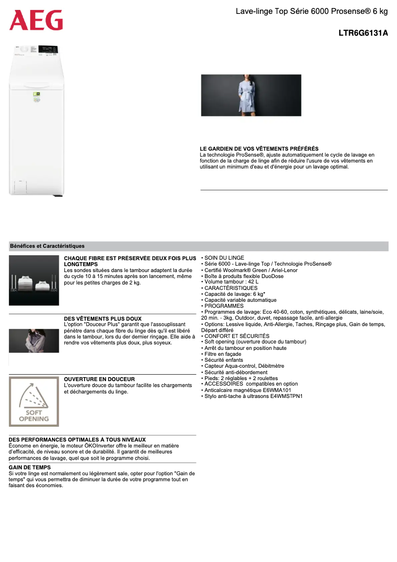 Imagen de la primera página del manual del dispositivo LTR6G6131A