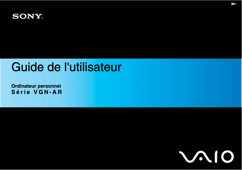 Página nº 1 - Manual de usuario Sony Vaio VGN-AR71M