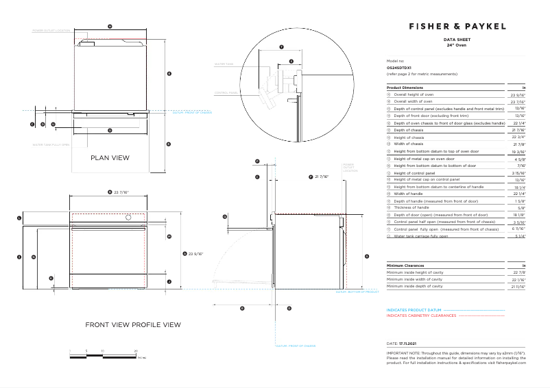 Imagen de la primera página del manual del dispositivo OS24SDTDX1