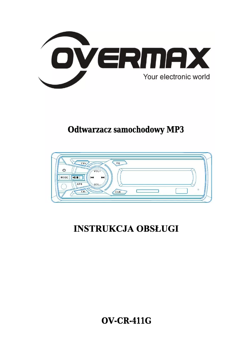 Imagen de la primera página del manual del dispositivo OV-CR-411G