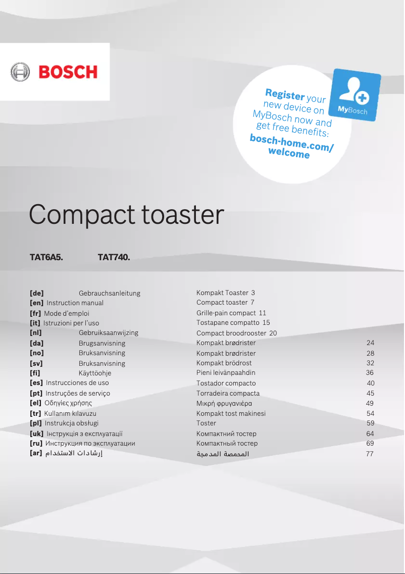 Imagen de la primera página del manual del dispositivo TAT6A514