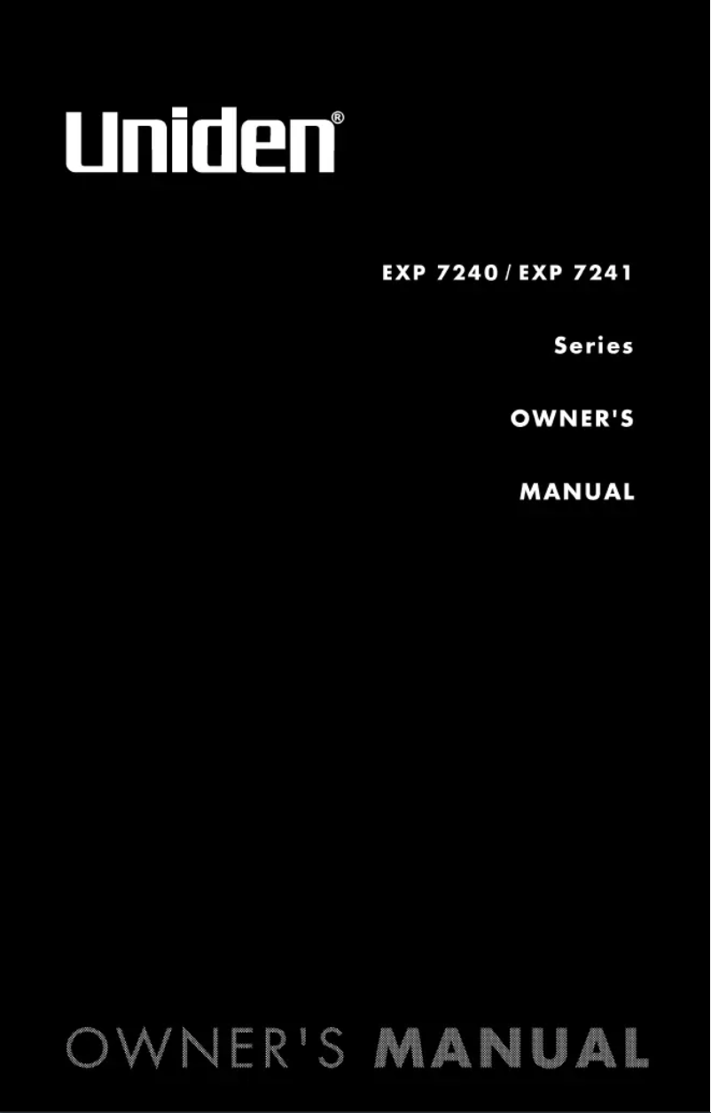 Imagen de la primera página del manual del dispositivo EXP 7240