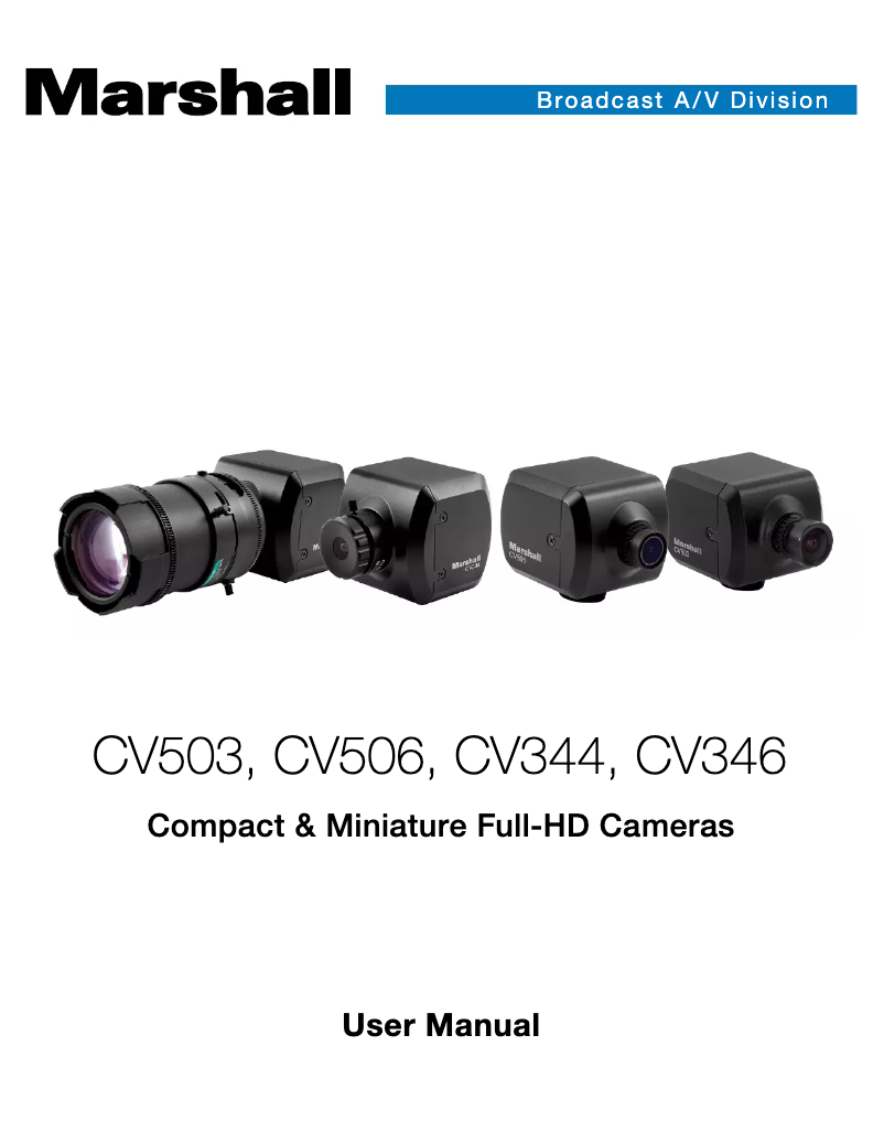 Página 1 del manual Manual de usuario Marshall Electronics CV344