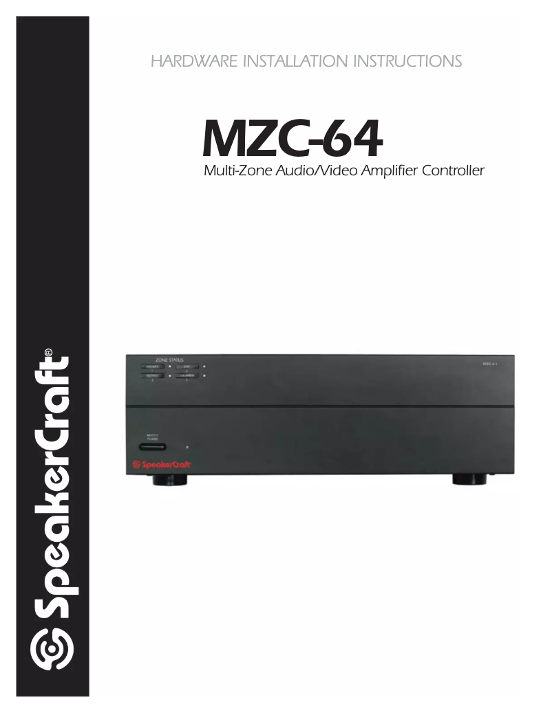 Página 1 del manual Manual de usuario SpeakerCraft MZC-64