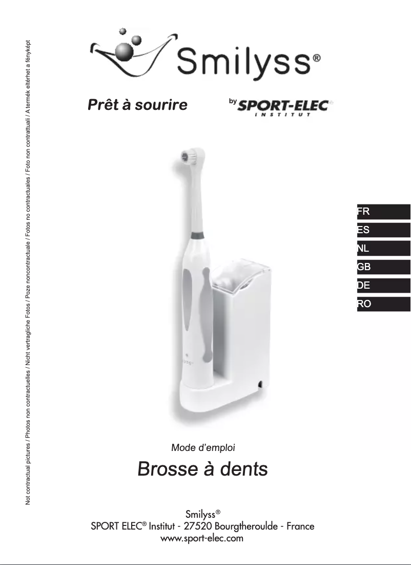 Imagen de la primera página del manual del dispositivo Smilyss KHET006