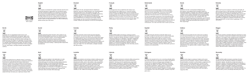 Página 1 del manual Manual de usuario Ikea LÖTTORP 104.591.06