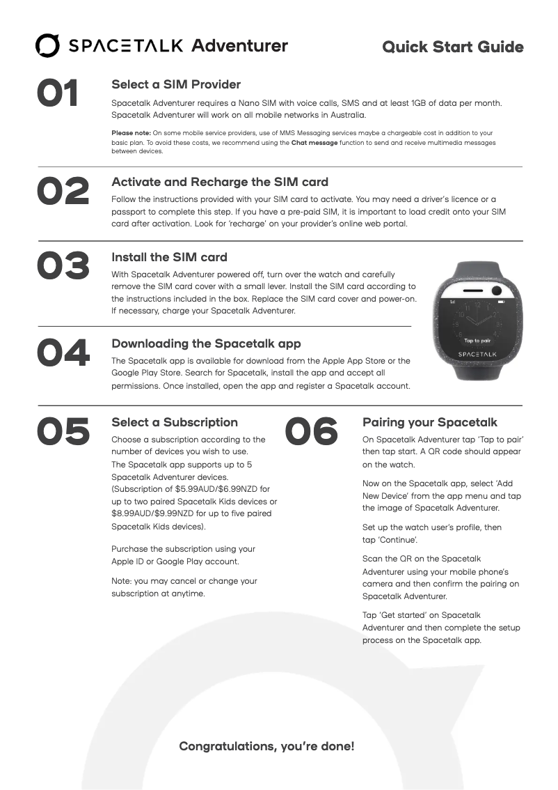 Imagen de la primera página del manual del dispositivo Adventurer ST2-4G-1