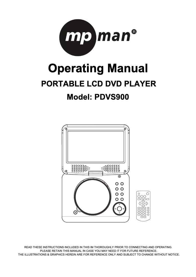 Página 1 del manual Manual de usuario Mpman PDVS908