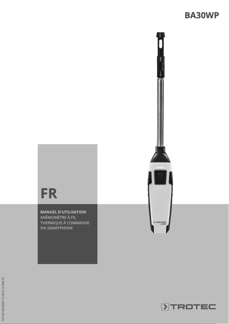 Página 1 del manual Manual de usuario Trotec BA30WP