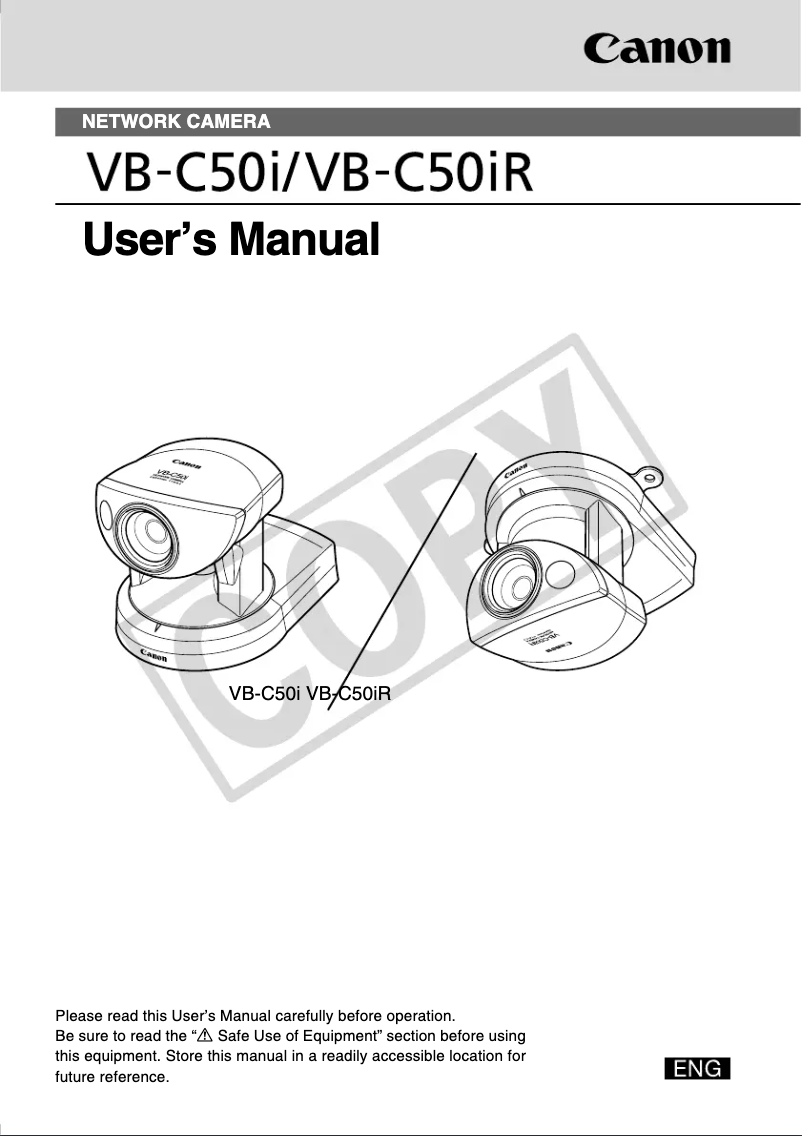 Imagen de la primera página del manual del dispositivo VB-C50i