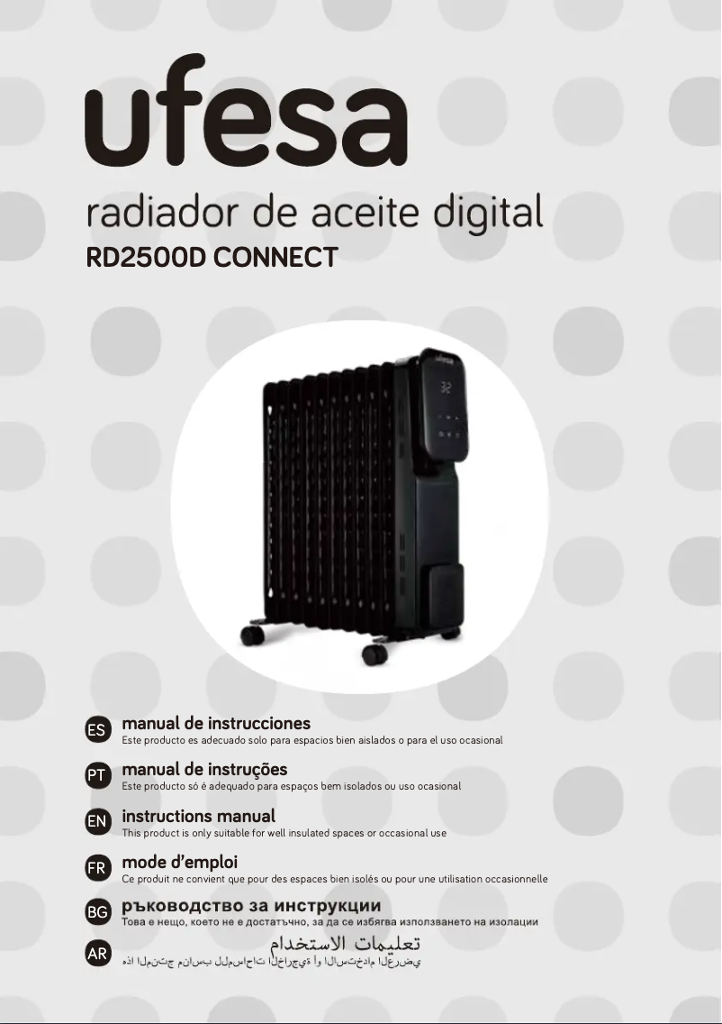 Imagen de la primera página del manual del dispositivo Connect RD2500D