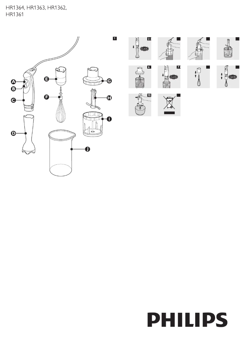 Imagen de la primera página del manual del dispositivo Daily Collection HR1361