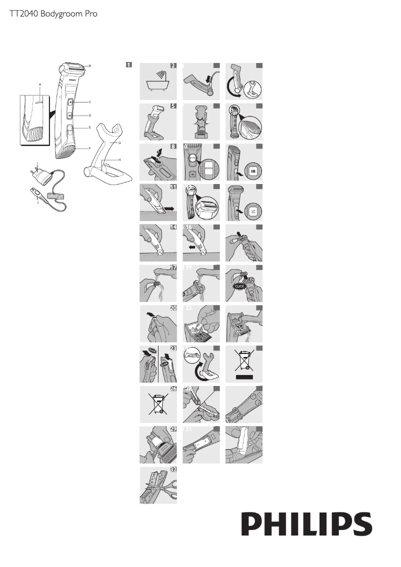 Página nº 1 - Manual de usuario Philips Series 7000 TT2040
