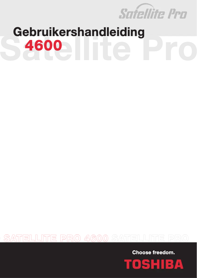 Imagen de la primera página del manual del dispositivo Satellite Pro 4600