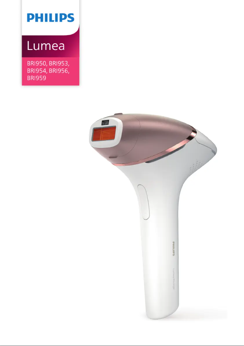 Página 1 del manual Manual de usuario Philips Lumea Prestige BRI956