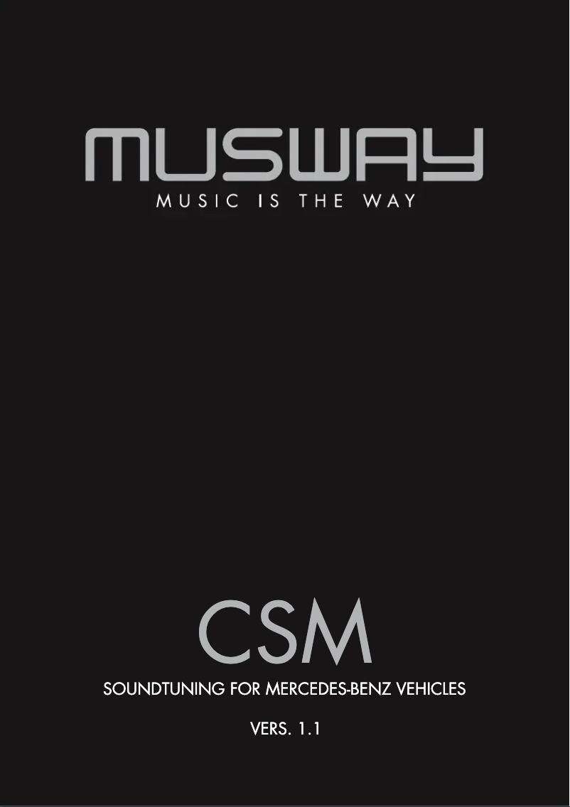 Página 1 del manual Manual de usuario Musway CSM