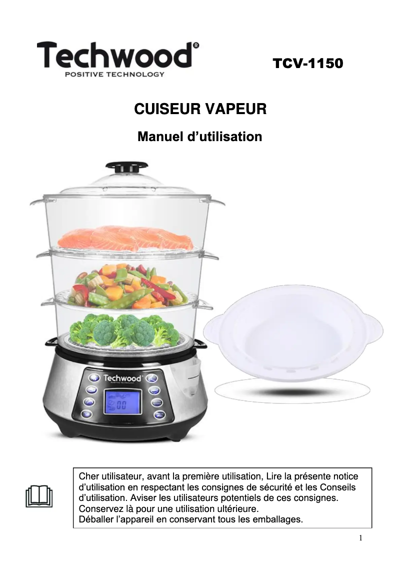 Página 1 del manual Manual de usuario Techwood TCV-364