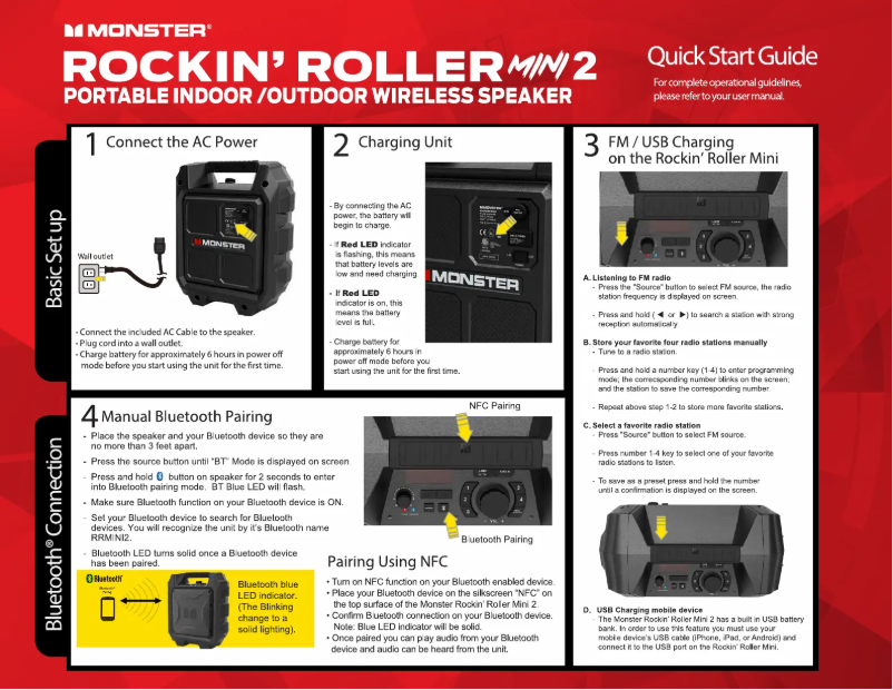 Imagen de la primera página del manual del dispositivo Rockin' Roller Mini 2