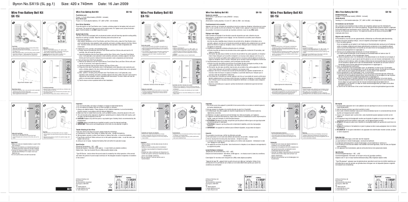 Imagen de la primera página del manual del dispositivo SX15i