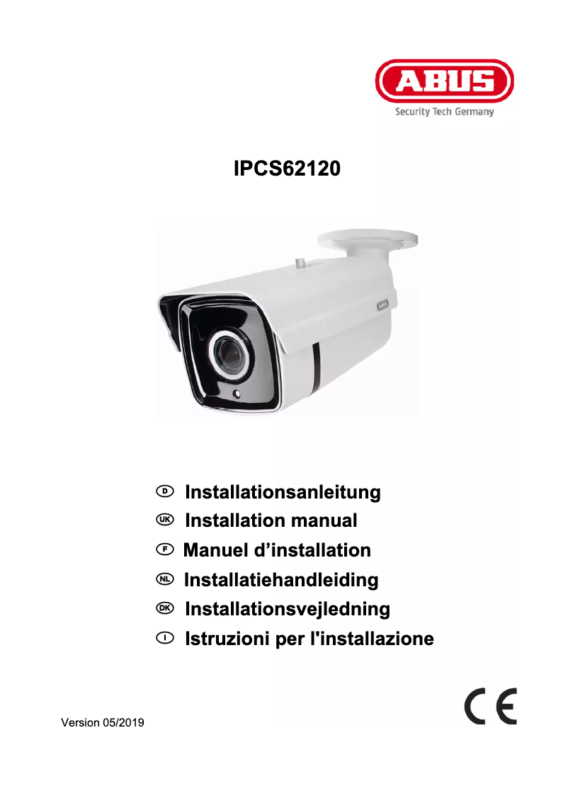 Imagen de la primera página del manual del dispositivo IPCS62120
