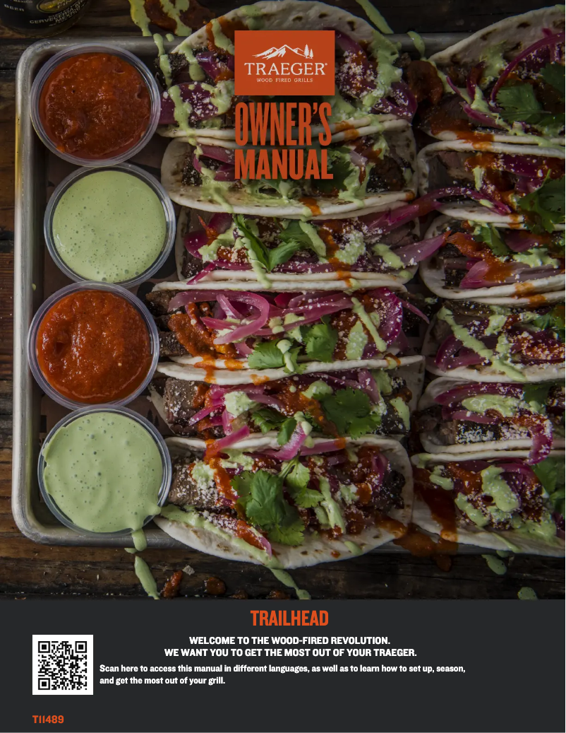 Página 1 del manual Manual de usuario Traeger Trailhead