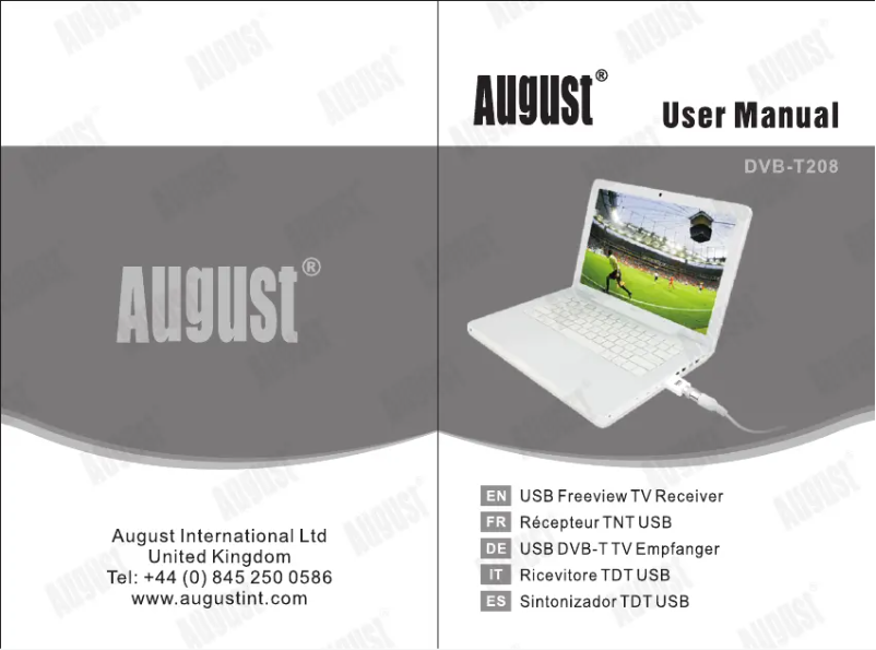 Página 1 del manual Manual de usuario August DVB-T208