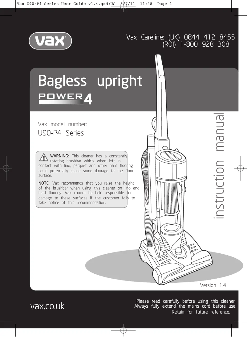 Imagen de la primera página del manual del dispositivo Power 4 U91-P4