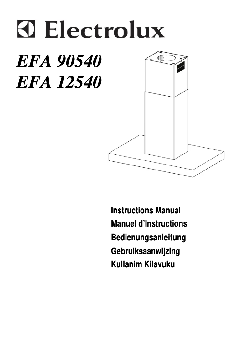 Imagen de la primera página del manual del dispositivo EFA90540