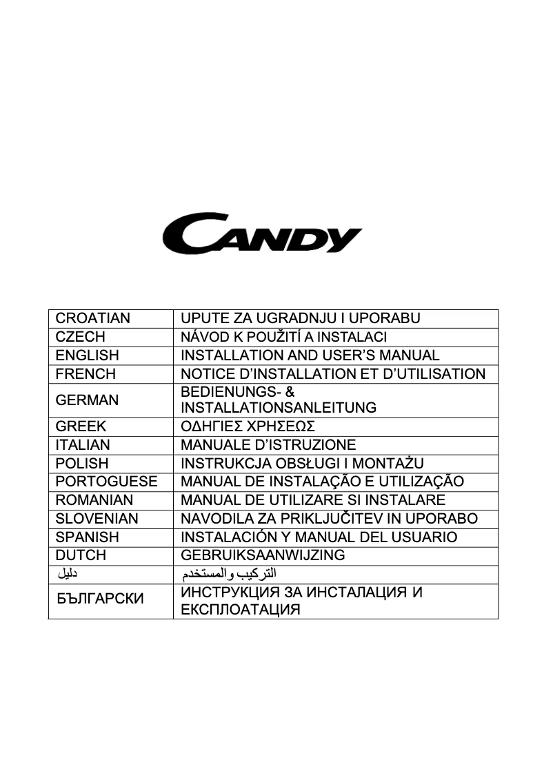Página 1 del manual Manual de usuario Candy CCE60NX/1