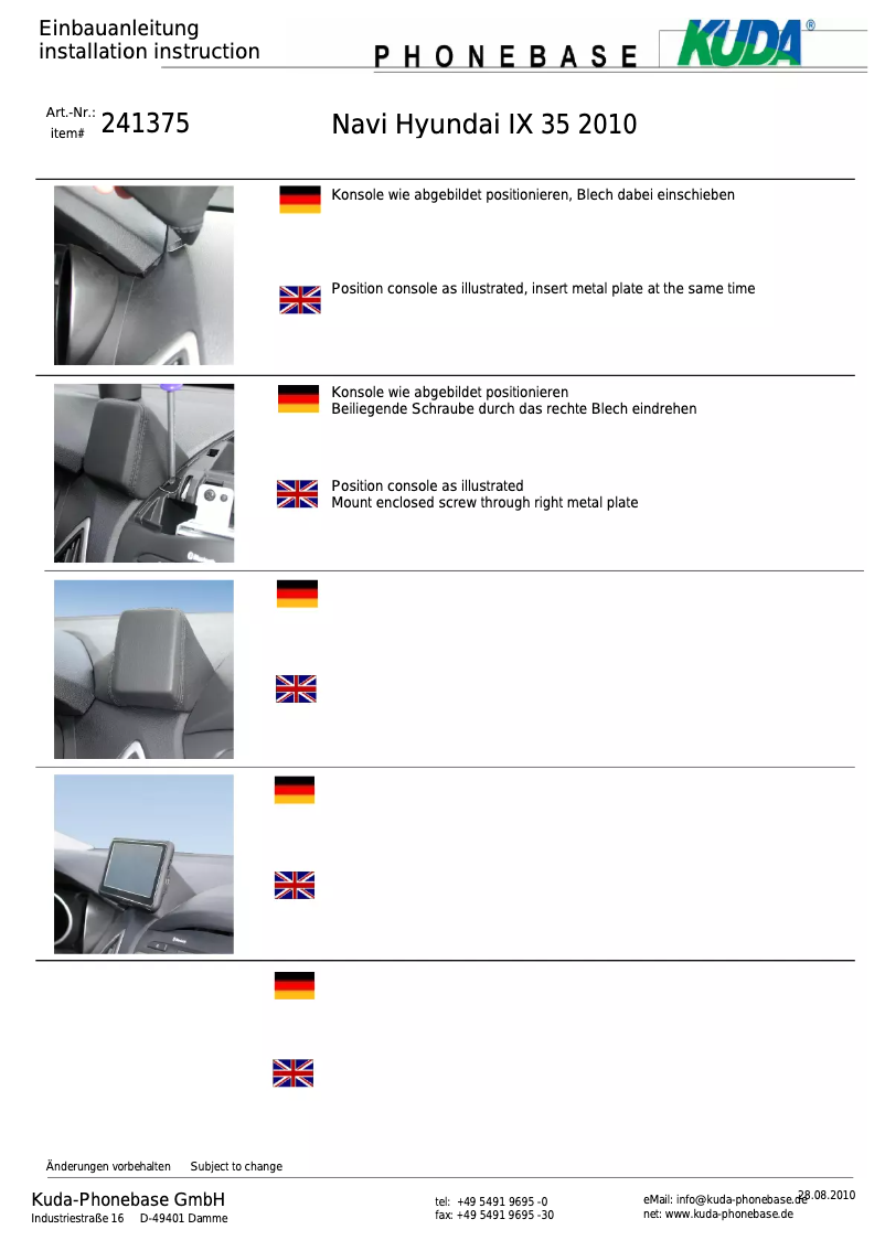 Imagen de la primera página del manual del dispositivo 241375