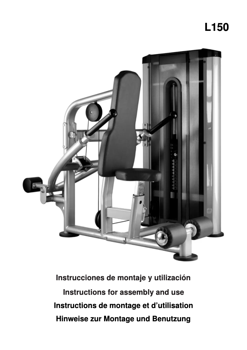 Imagen de la primera página del manual del dispositivo L150