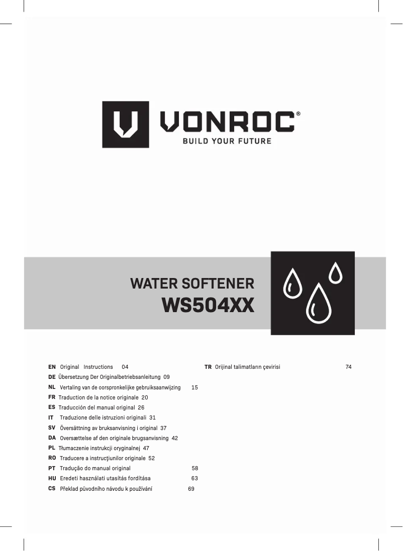 Imagen de la primera página del manual del dispositivo S_WS504XX