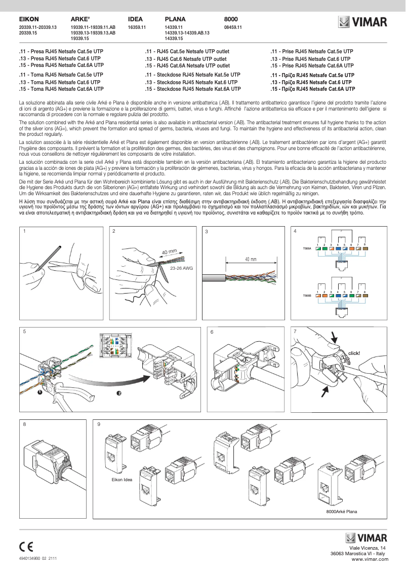 Página 1 del manual Manual de usuario Vimar 14339.11.SL