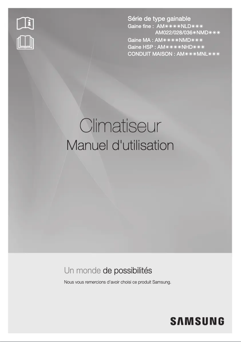 Página 1 del manual Manual de usuario Samsung AM045KNLDEH