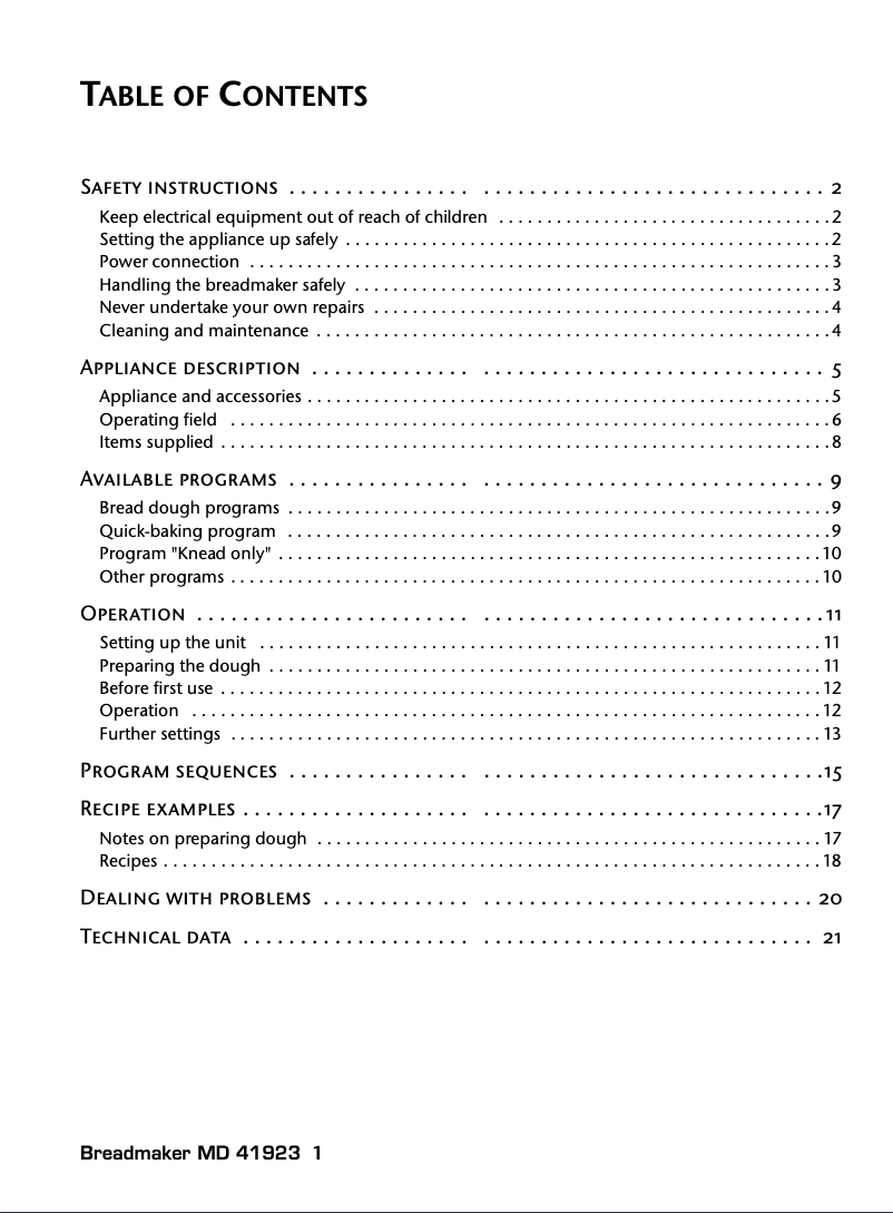 Página 1 del manual Manual de usuario Medion MD 41923