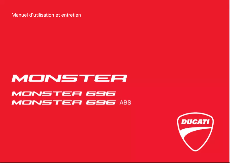 Página 1 del manual Manual de usuario Ducati Monster 696 ABS (2013)