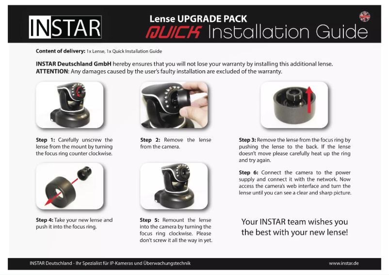 Página 1 del manual Manual de usuario Instar IN-6012HD