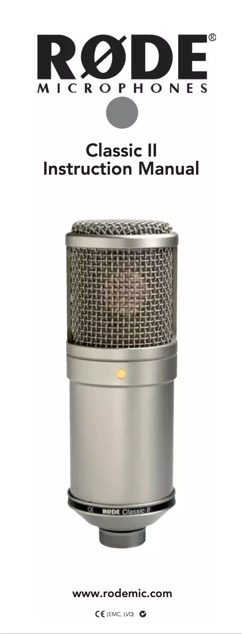 Página 1 del manual Manual de usuario Røde Classic II