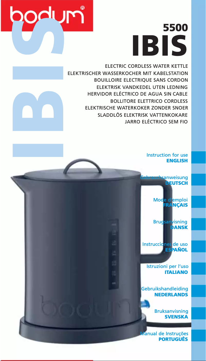 Imagen de la primera página del manual del dispositivo Ibis 5500