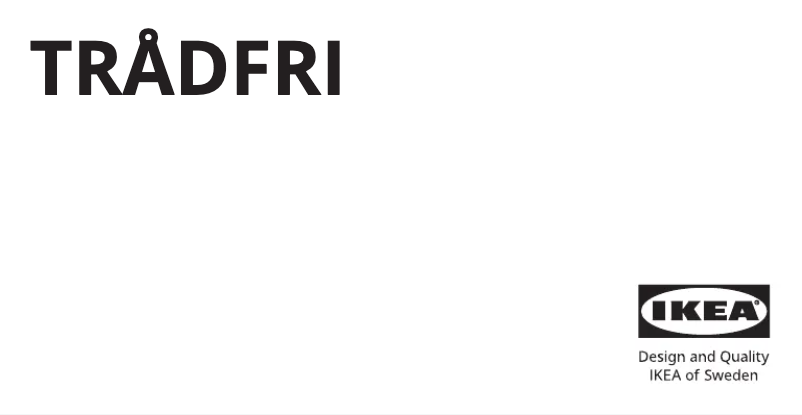 Imagen de la primera página del manual del dispositivo TRÅDFRI 704.299.13