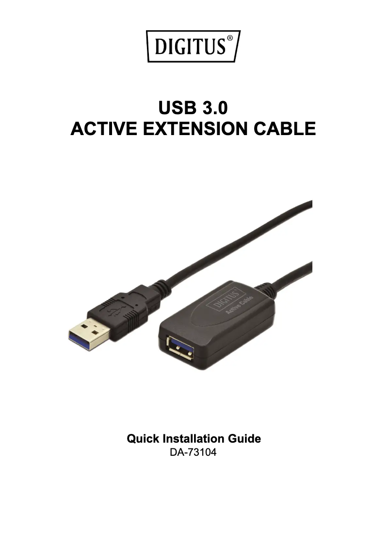 Imagen de la primera página del manual del dispositivo DA-73104