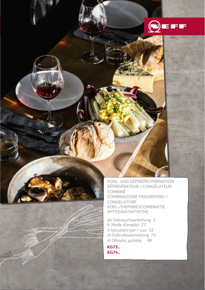 Imagen de la primera página del manual del dispositivo KG7493B40