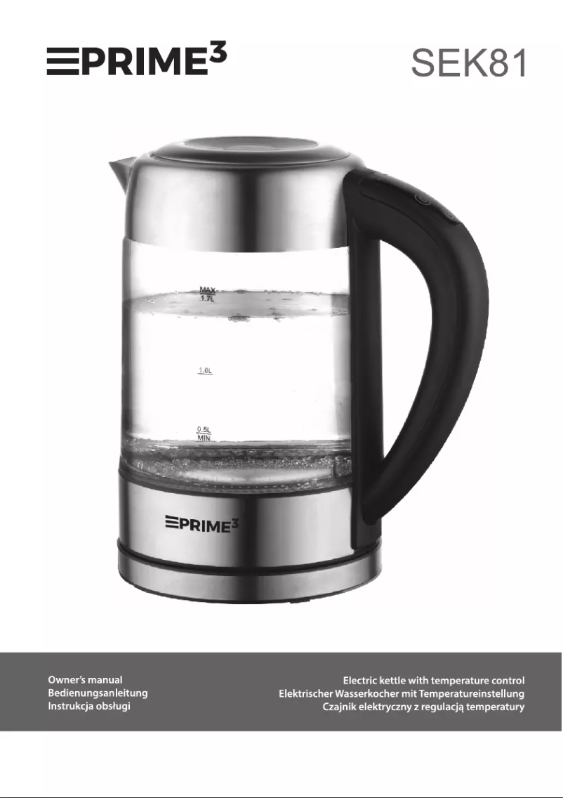 Imagen de la primera página del manual del dispositivo SEK81