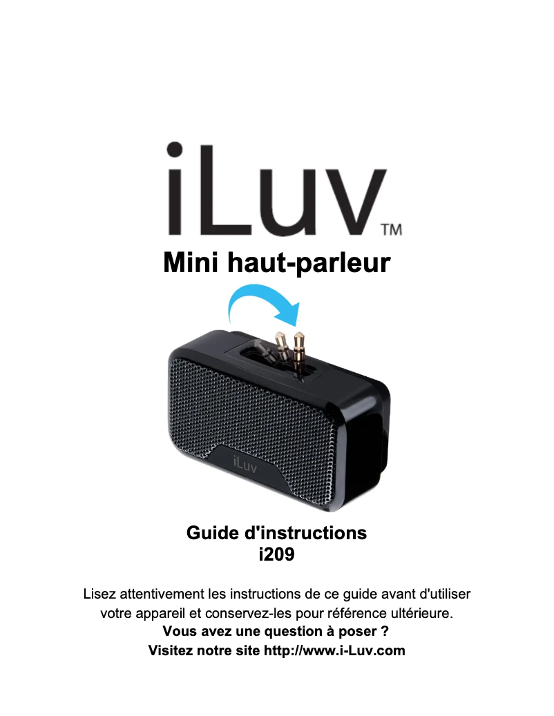 Imagen de la primera página del manual del dispositivo i209