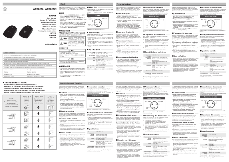 Página 1 del manual Manual de usuario Audio-Technica AT8699R