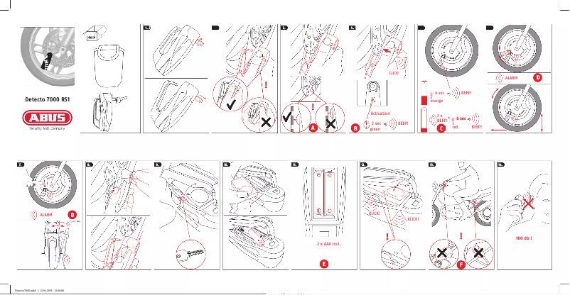 Imagen de la primera página del manual del dispositivo Detecto 7000 RS1